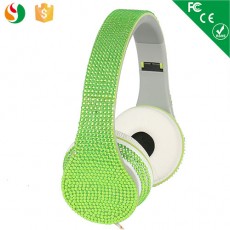 绿色时尚金属头戴式耳机