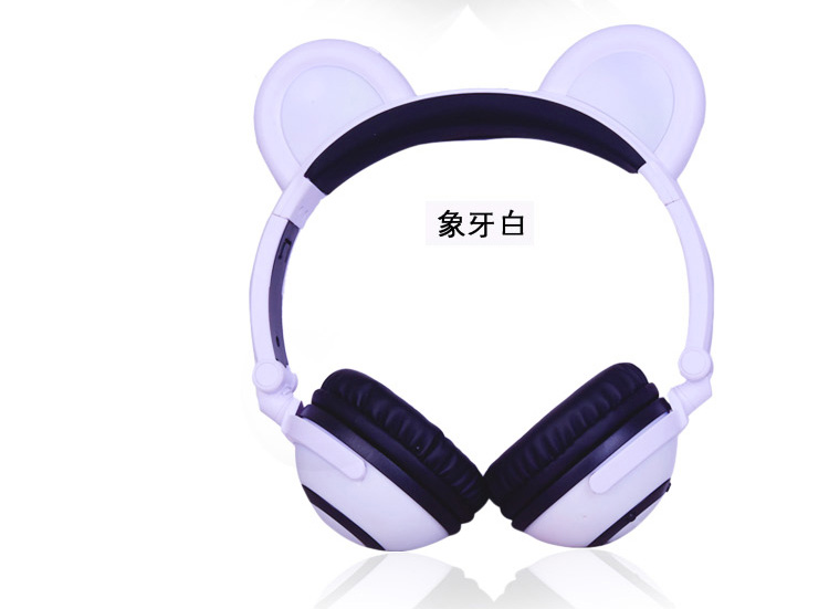 熊耳朵蓝牙耳机16